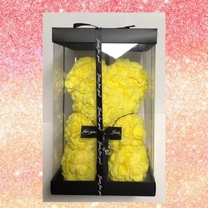 Yellow Flower Bear and Mickey Necklace Set 🧸💛